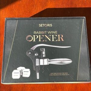 Rabbit wine opener set
